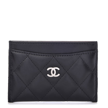 Chanel Lambskin Quilted Card Holder Black 1 of 9