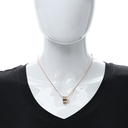 Bulgari 18K Rose White Yellow Gold B.Zero1 Pendant Necklace 3 of 4
