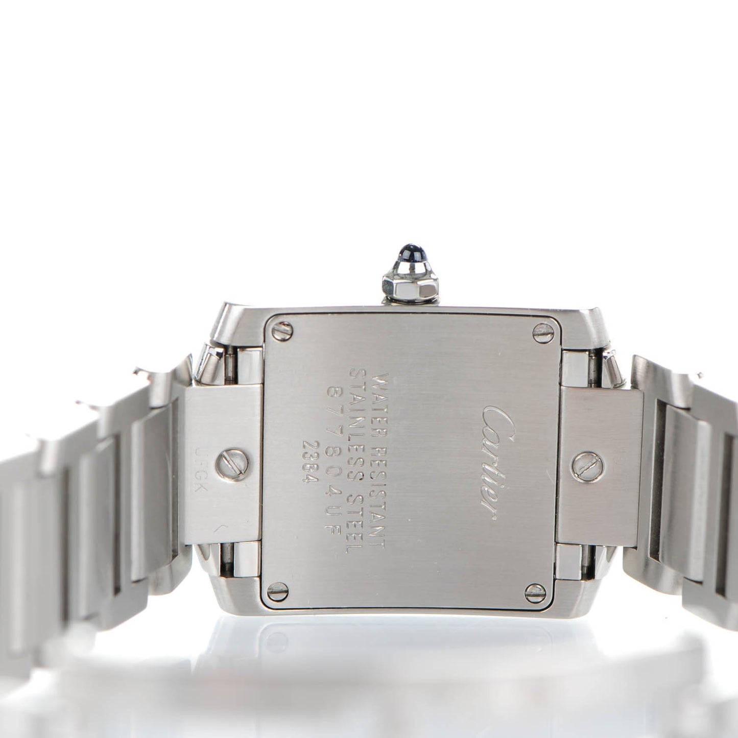 Stainless Steel 20mm Tank Francaise Quartz Watch