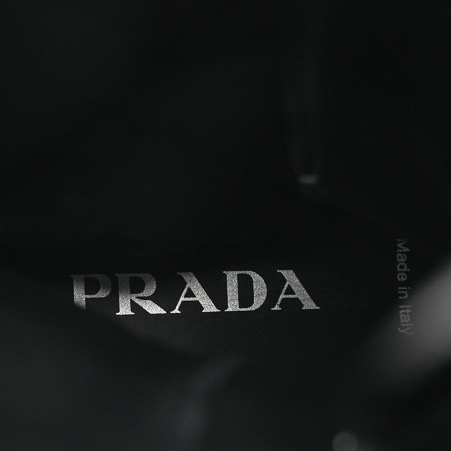 Prada Spazzolato Rois Re-Nylon Metal Triangle Logo Monolith Pouch Pocket 55mm Tall Combat Boots 39.5 Black 8 of 13