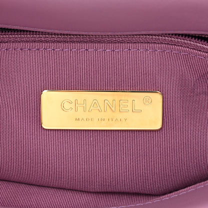 Chanel Lambskin Quilted Medium Chanel 19 Flap Light Purple 6 of 10