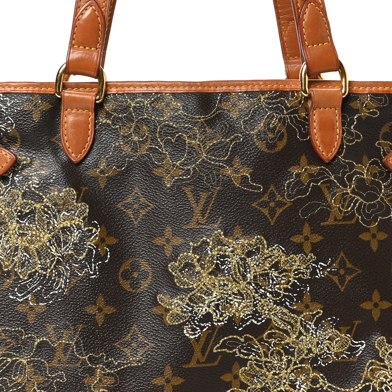 Louis Vuitton Monogram Dentelle Batignolles Horizontal Gold 8 of 10
