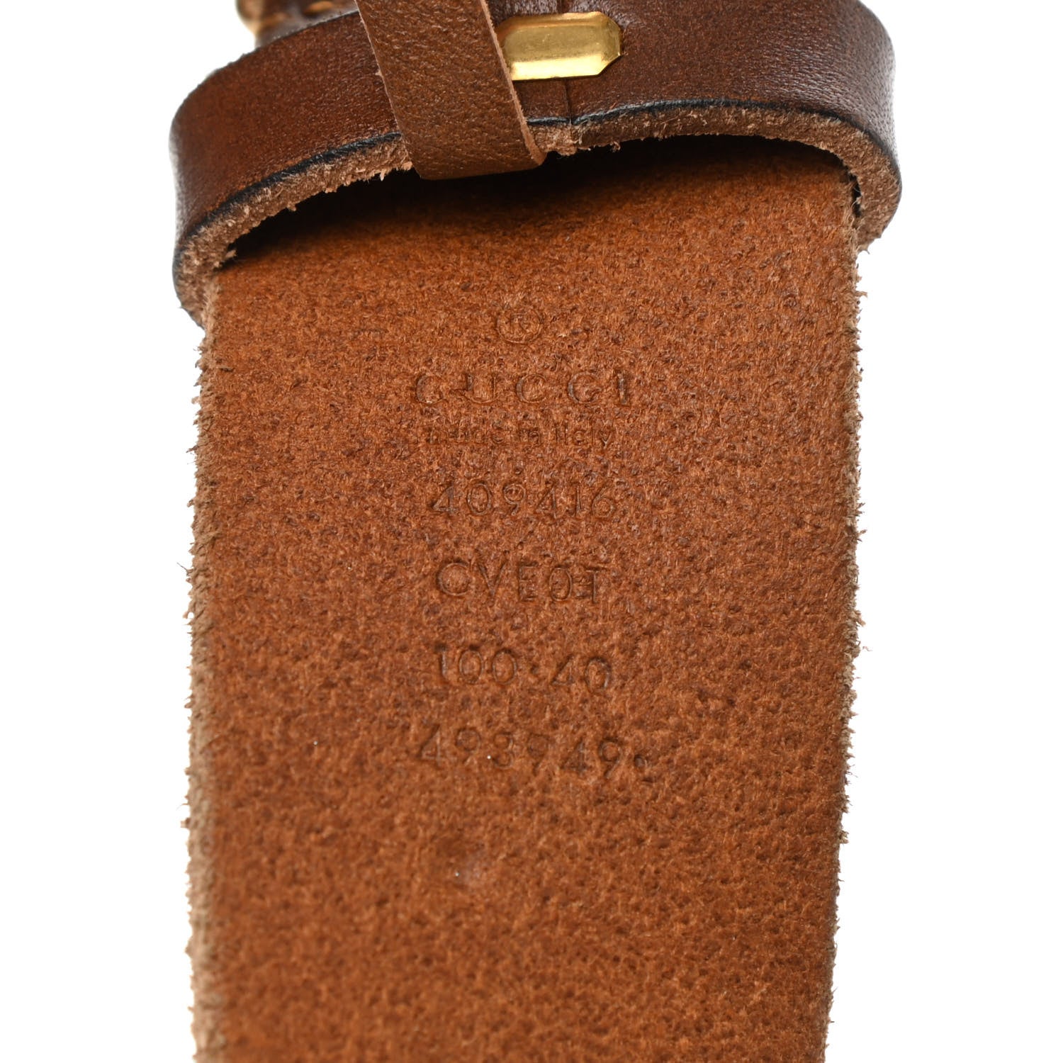 Gucci Faded Calfskin Double G 40mm Belt 100 40 Cuir 3 of 8