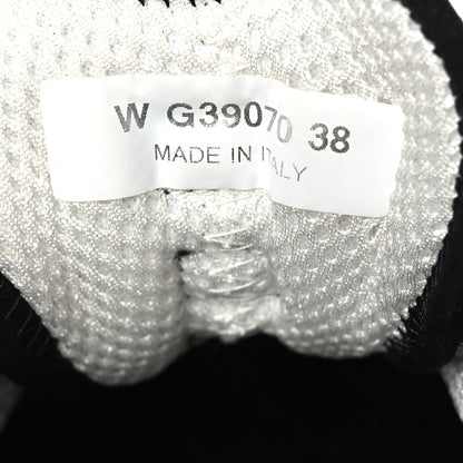 Chanel Velvet Calfskin Mixed Fibers CC Sneakers 38 White Black 7 of 10