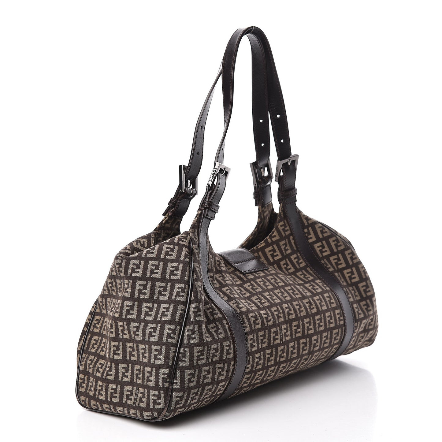 Zucchino Vitello Shoulder Bag Testa di Moro Beige
