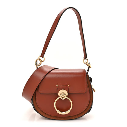 Chloe Calfskin Suede Small Tess Bag Sepia Brown 1 of 10