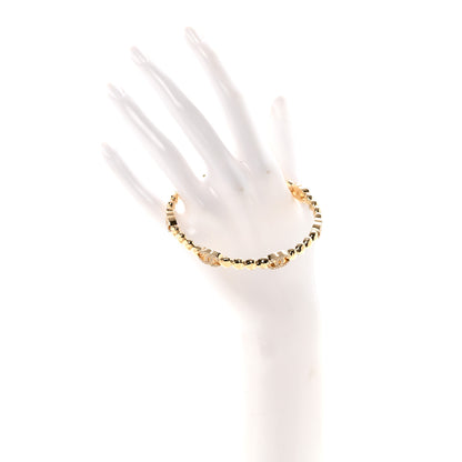 Chanel Crystal CC Heart Link Bracelet Gold 2 of 5