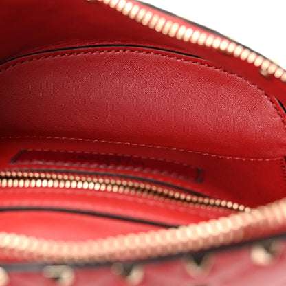 Valentino Garavani Lambskin Free Rockstud Spike Belt Bag 85 Rosso Valentino 5 of 9