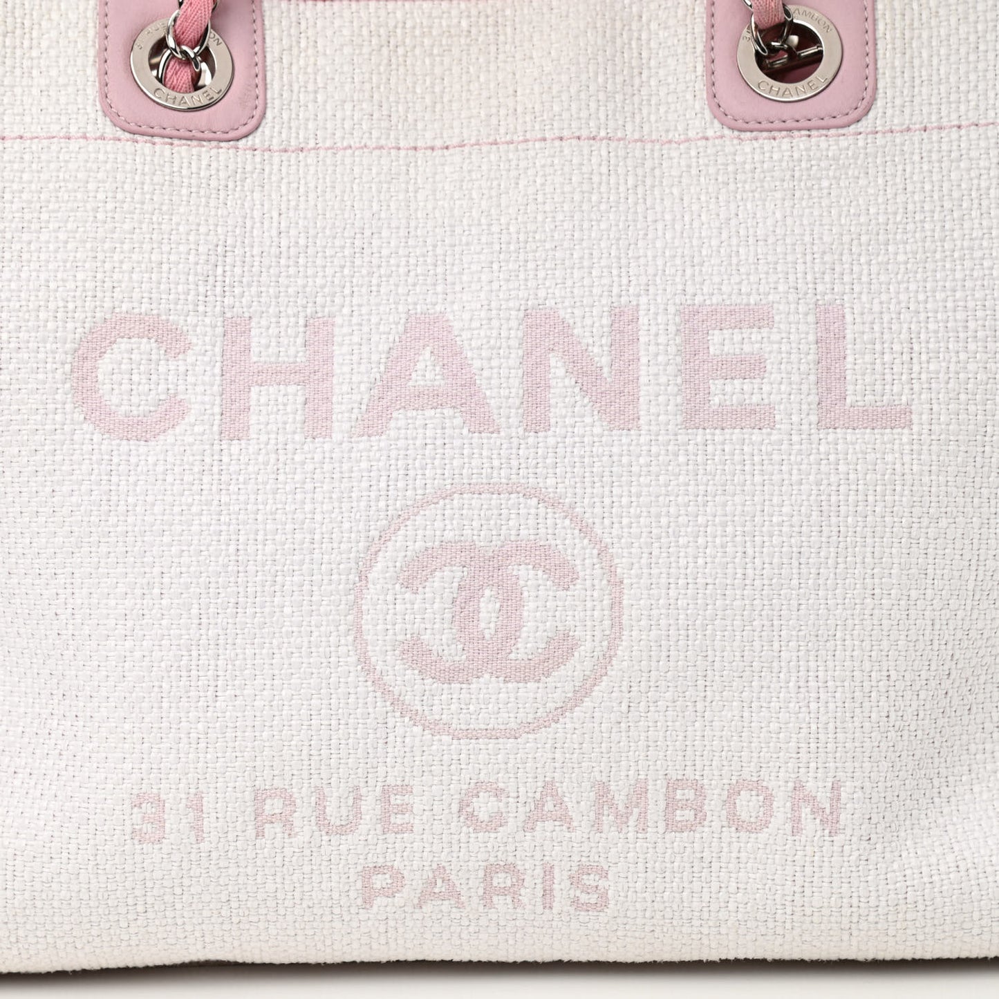 Canvas Small Deauville Tote Light Pink