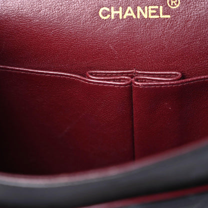 Chanel Lambskin Quilted Medium Double Flap Black 10 of 21
