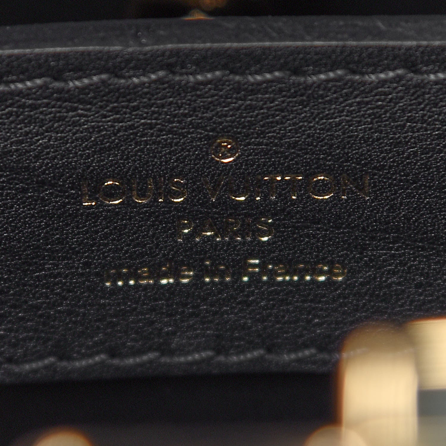 Louis Vuitton Calfskin Since 1854 Embroidered Capucines PM Black 6 of 8