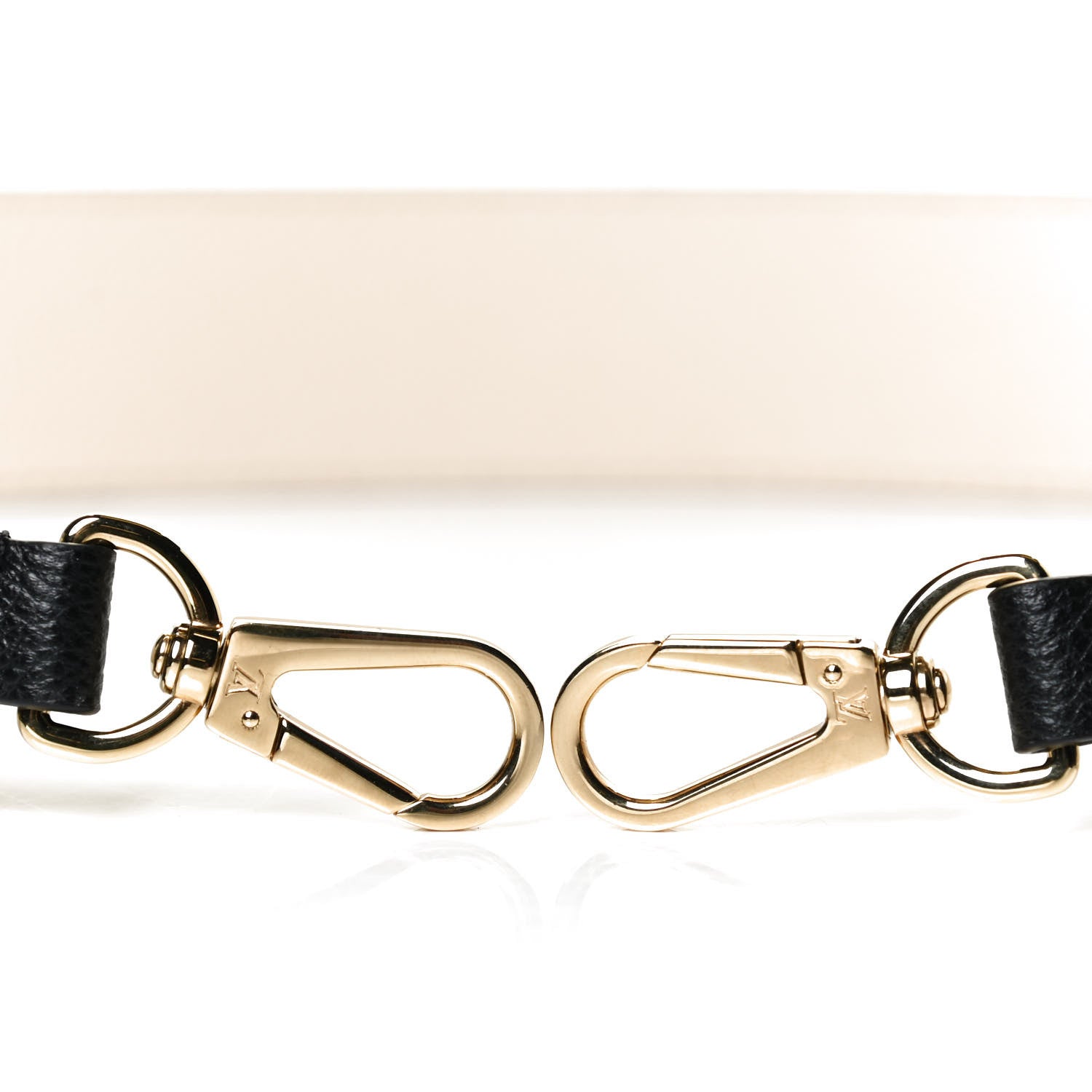 Louis Vuitton Empreinte Monogram Bandouliere Shoulder Strap Black Beige 3 of 4