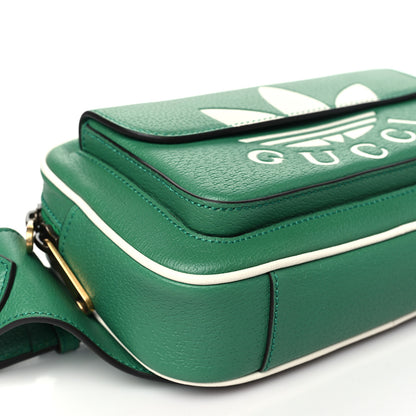 Gucci X ADIDAS Textured Dollar Calfskin Belt Bag Green 9 of 10