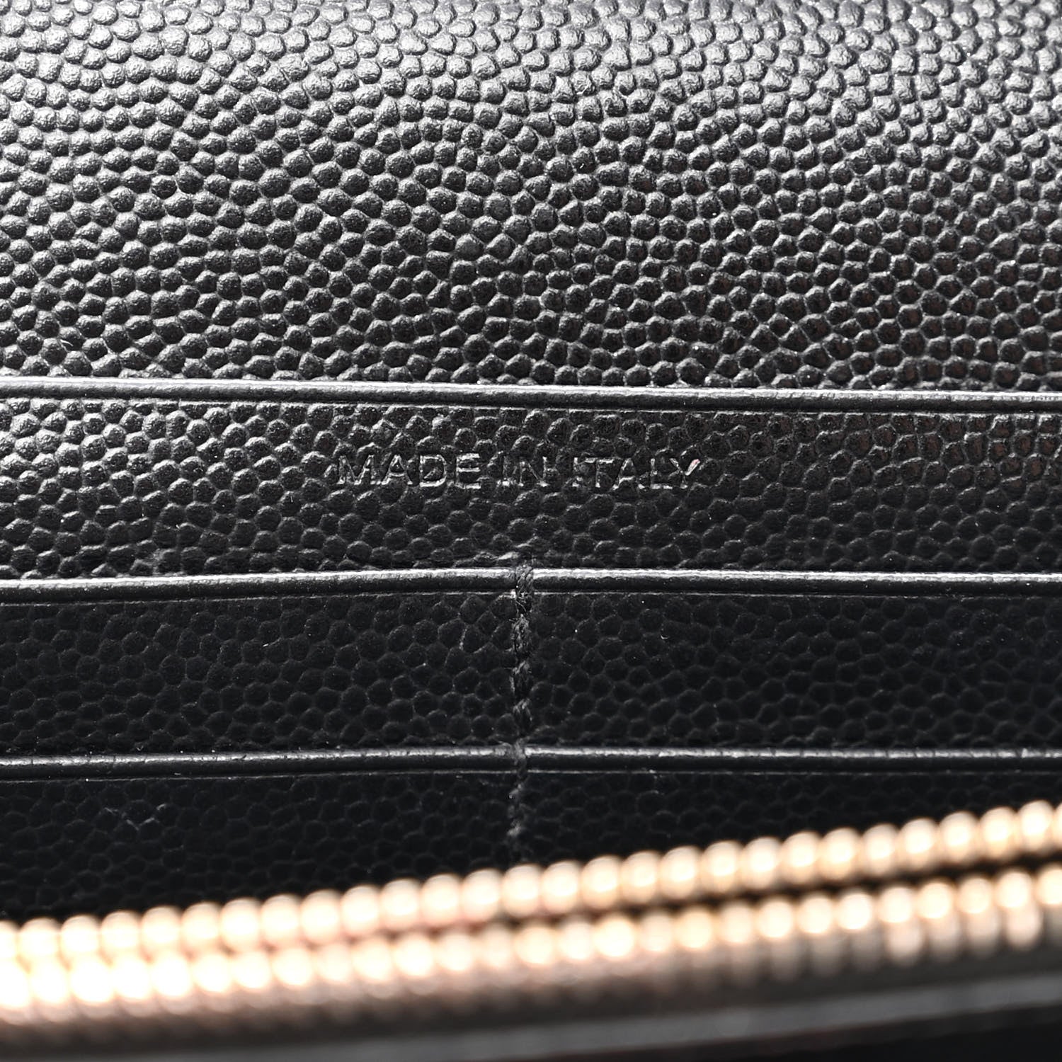 Saint Laurent Grain De Poudre Matelasse Chevron Monogram Chain Wallet Black 6 of 12