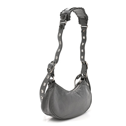 Balenciaga Agneau Arena Le Cagole Shoulder Bag XS Dark Grey 4 of 13