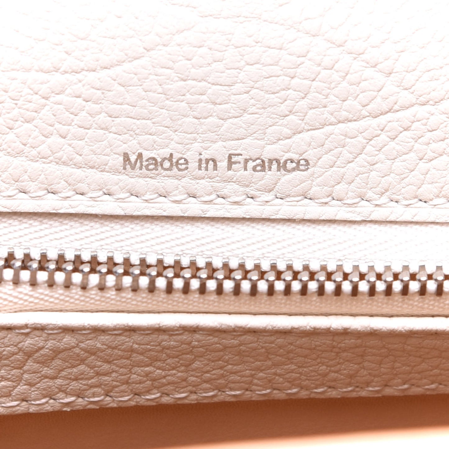 Crispy Calfskin MM Tempete Satchel White