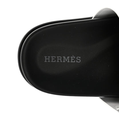 Hermes Calfskin Womens Chypre Sandals 35.5 White 7 of 8