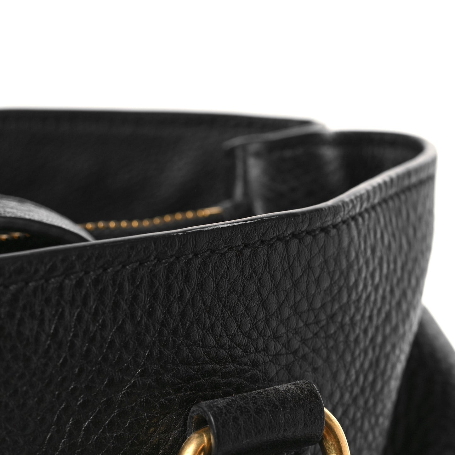 Vitello Daino Tote Black