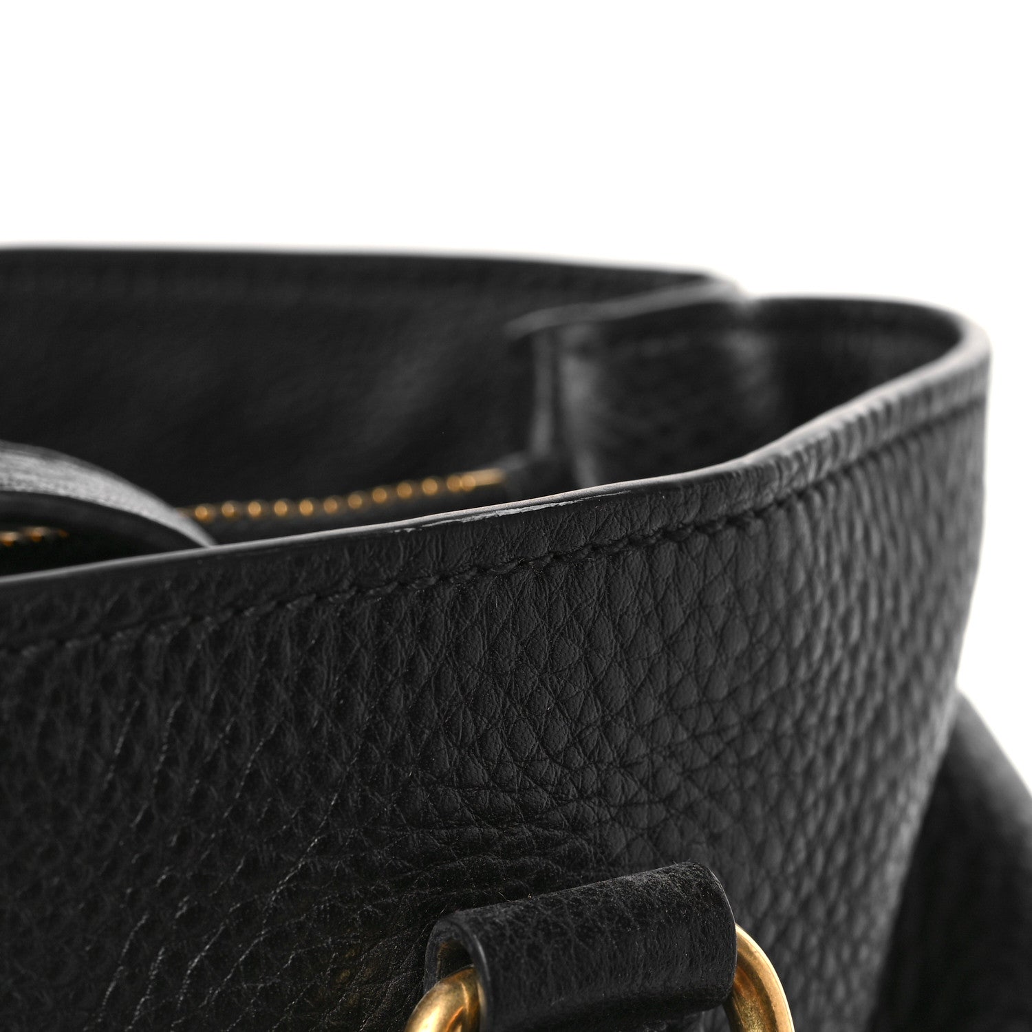 Prada Vitello Daino Tote Black 9 of 9