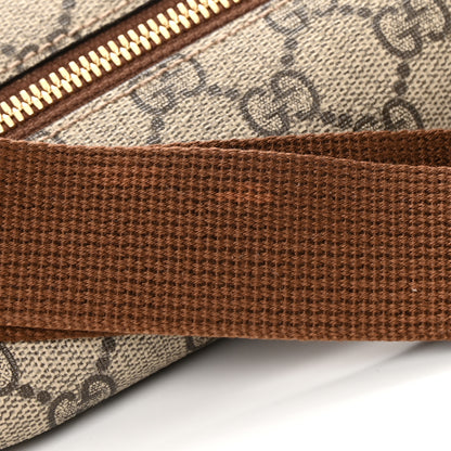 Gucci GG Supreme Monogram Textured Calfskin Retro Interlocking G Belt Bag Beige Ebony Brown Sugar 13 of 16