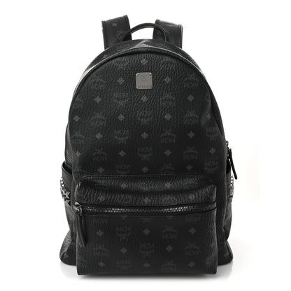 MCM Visetos Medium Side Studs Stark Backpack Black 1 of 10