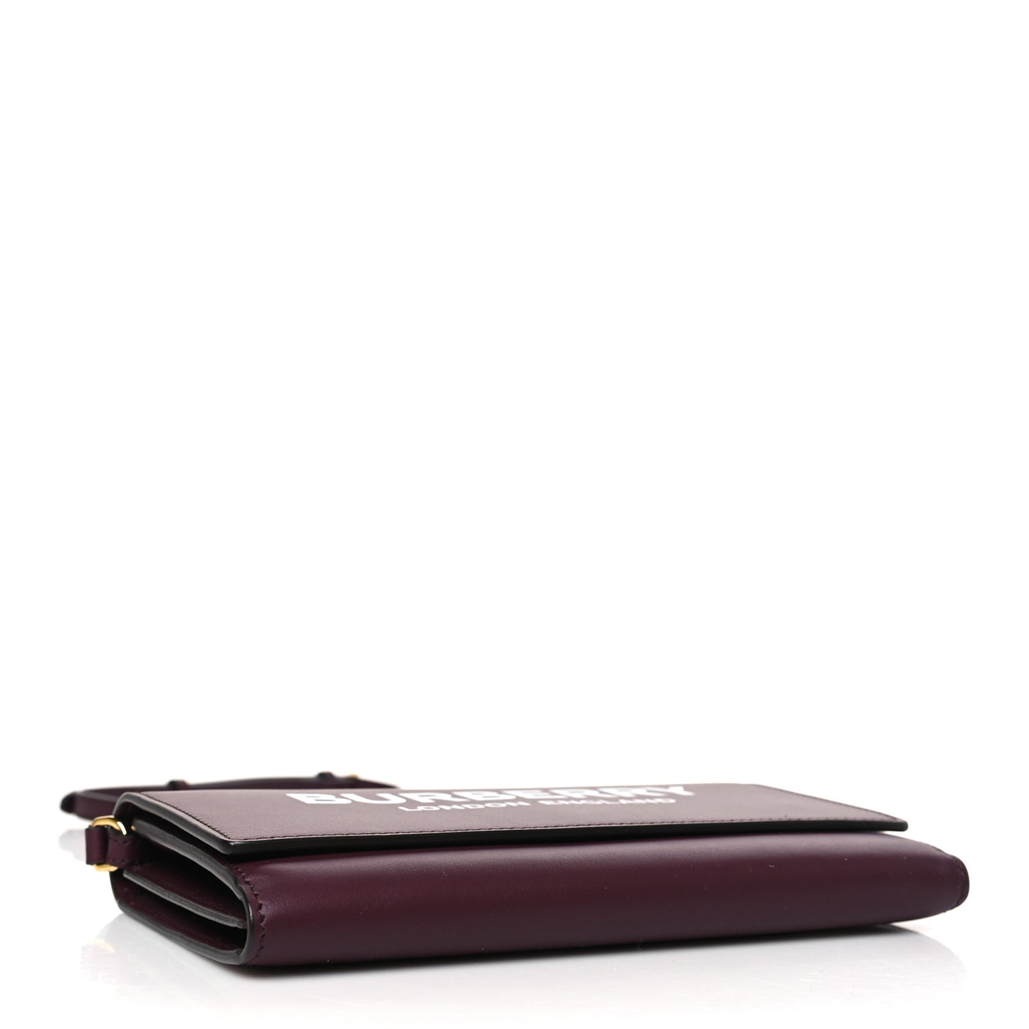Calfskin Logo Hazelmere Wallet With Detachable Strap Deep Maroon