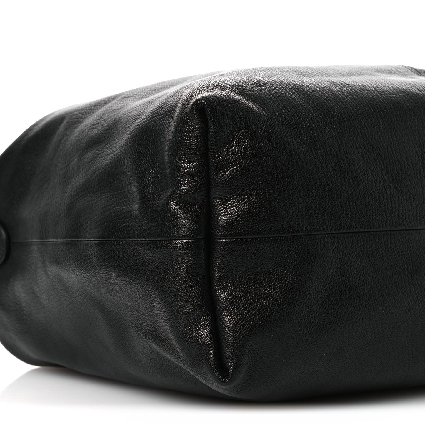Grained Calfskin Medium Brea Crossbody Bag Black