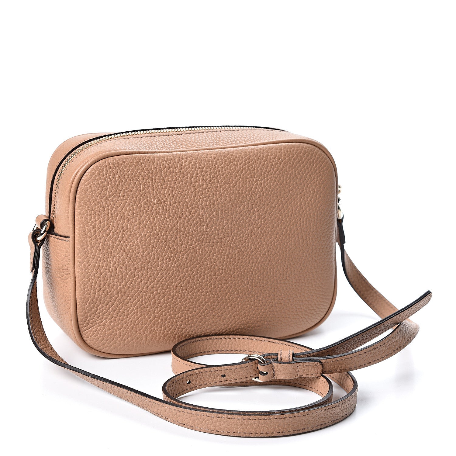 Gucci Pebbled Calfskin Small Soho Disco Bag Rose Beige 2 of 9