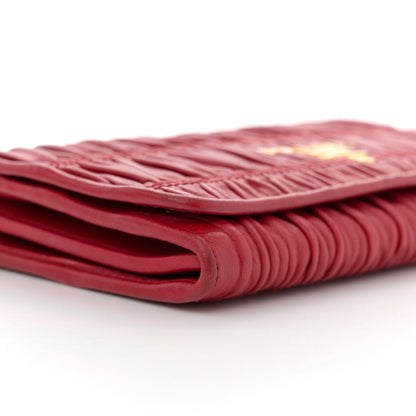 Prada Nappa Gaufre Wallet On Chain Fuoco 9 of 10