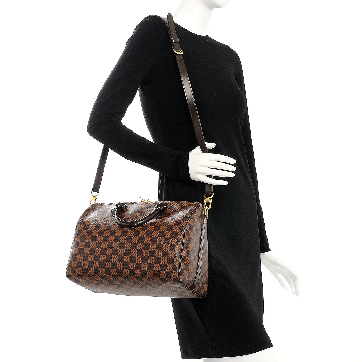 Louis Vuitton Damier Ebene Speedy Bandouliere 30 2 of 15