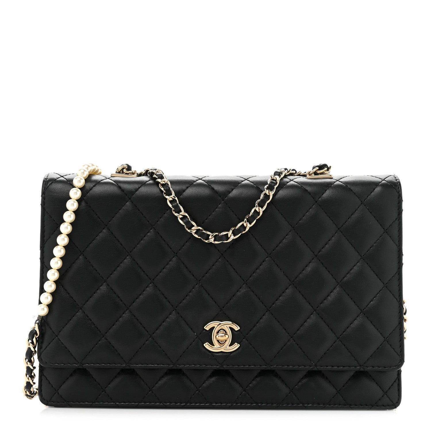 Chanel Lambskin Quilted Fantasy Pearl Flap Black 1 of 15