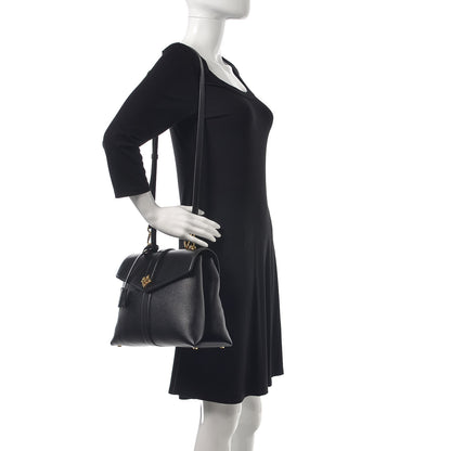 Louis Vuitton Grained Smooth Calfskin Rose Des Vents MM Black 2 of 11