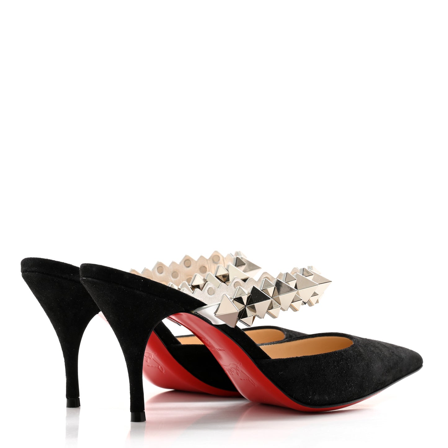 Veau Velours Specchio Planet Choc 80 Mule 36 Black