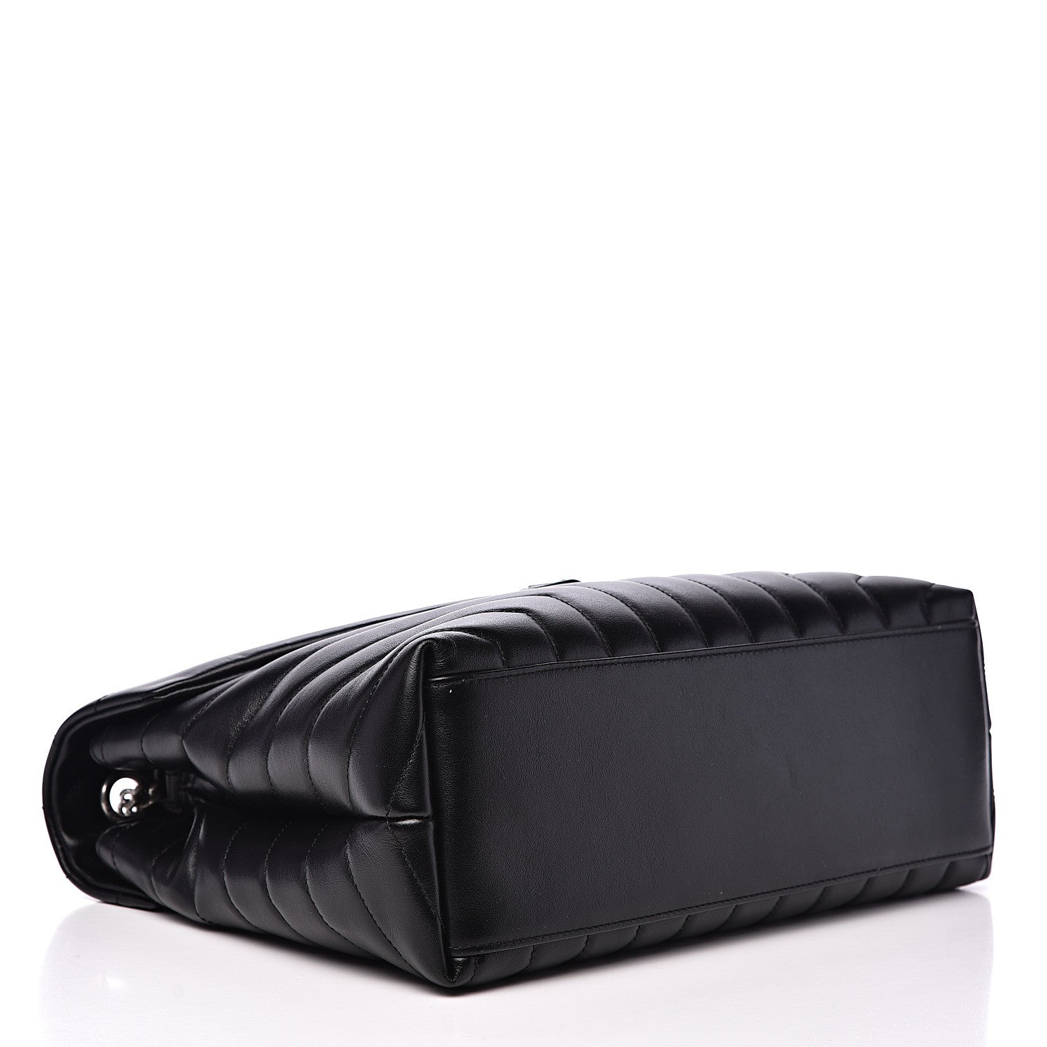 Saint Laurent Calfskin Y Quilted Monogram Medium Loulou Chain Satchel Black 3 of 11