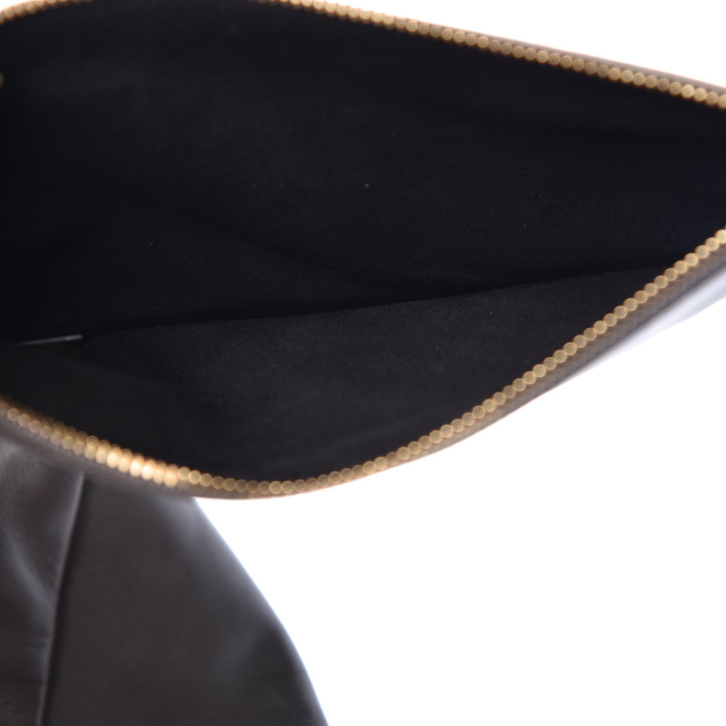 Calfskin Suede Reversible East West Shopper Tote Dark Grey