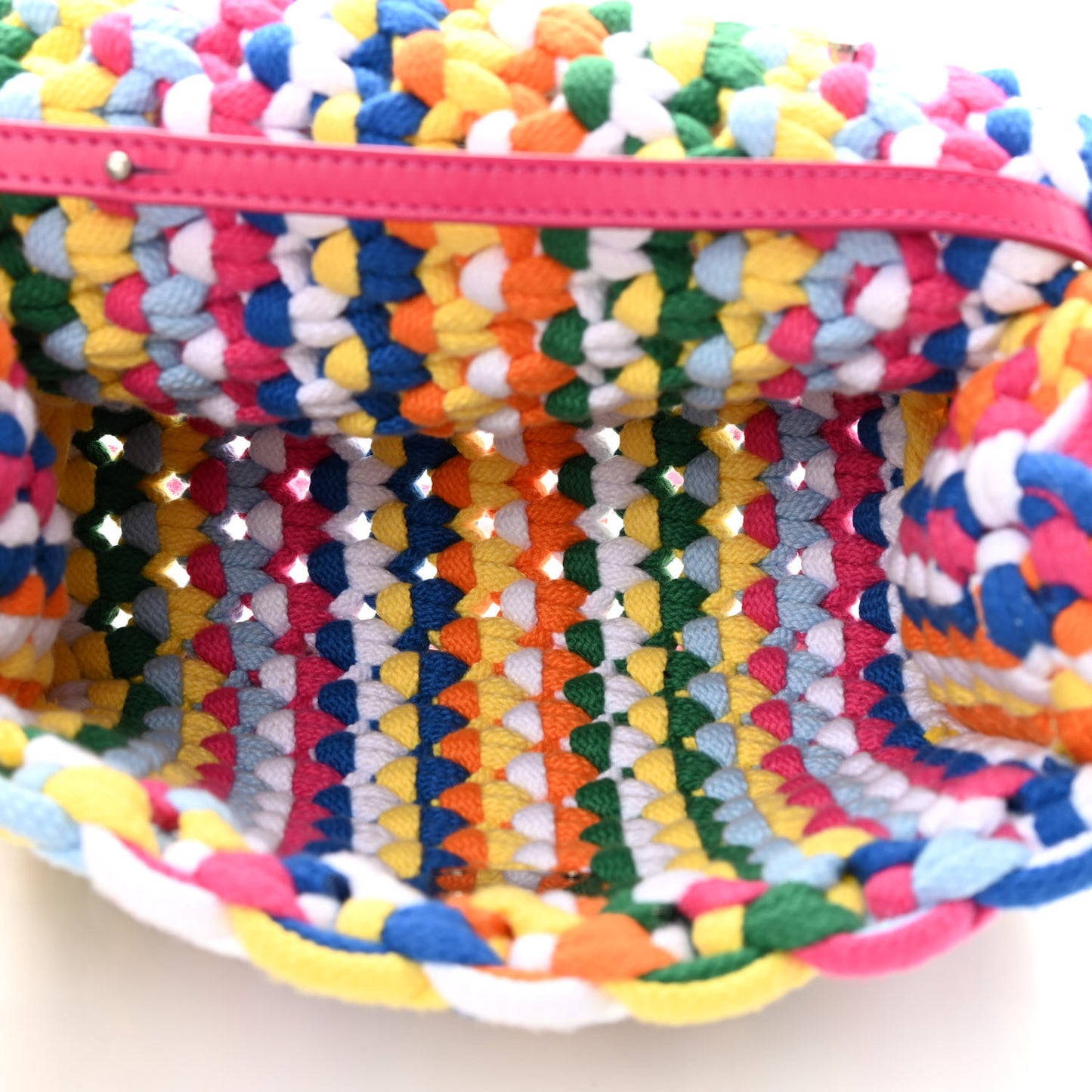 Textile Braided Jitney 2.8 Top Handle Bag Multicolor