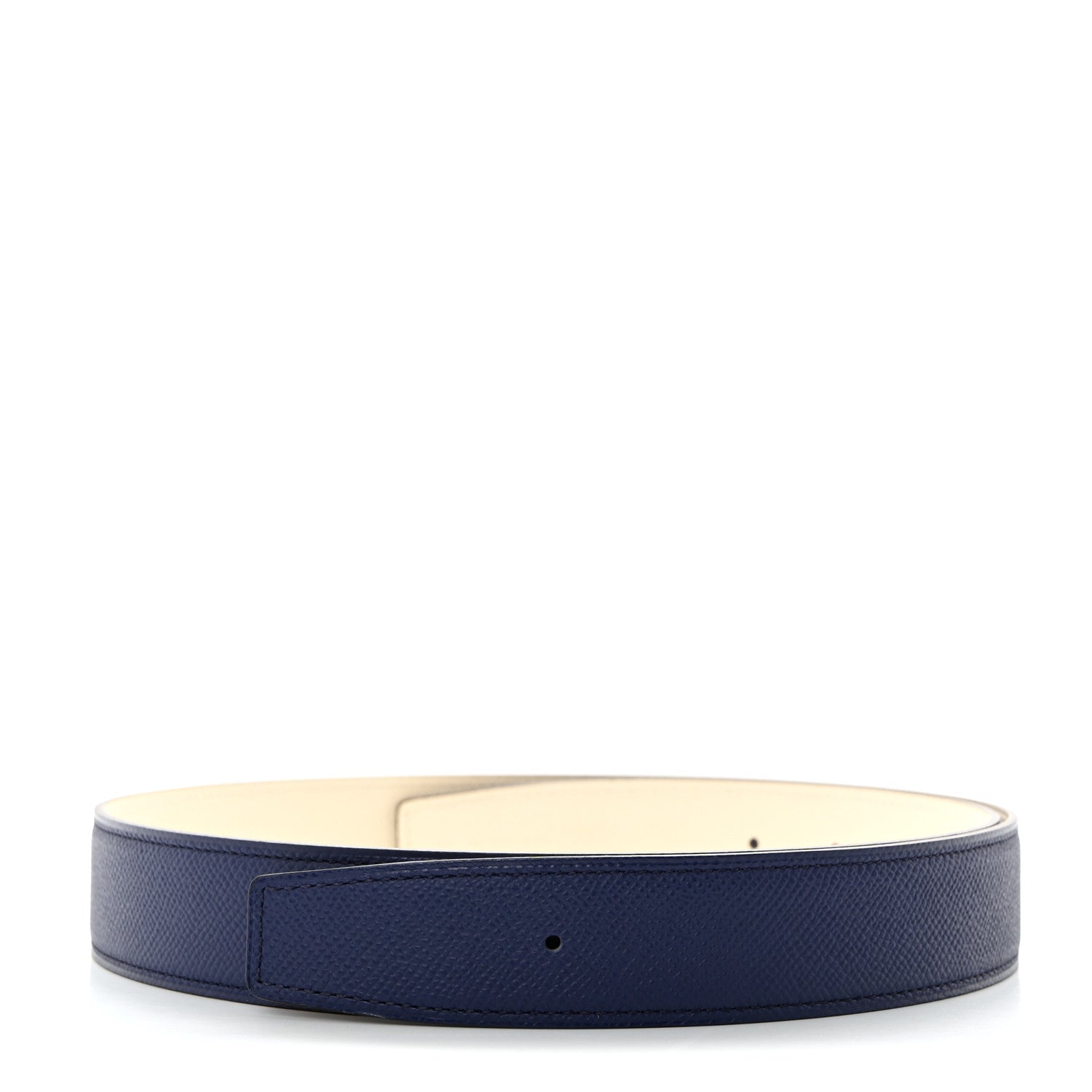 Hermes Epsom 32mm Belt Strap 85 Deep Blue Vert Bosphore 1 of 8