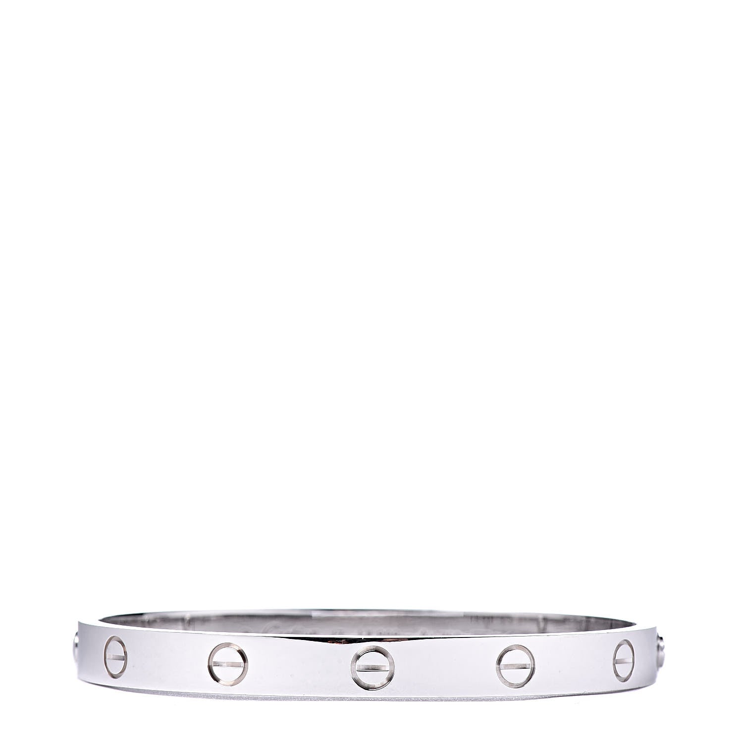 Cartier 18K White Gold LOVE Bracelet 17 3 of 6