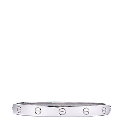 Cartier 18K White Gold LOVE Bracelet 17 3 of 6