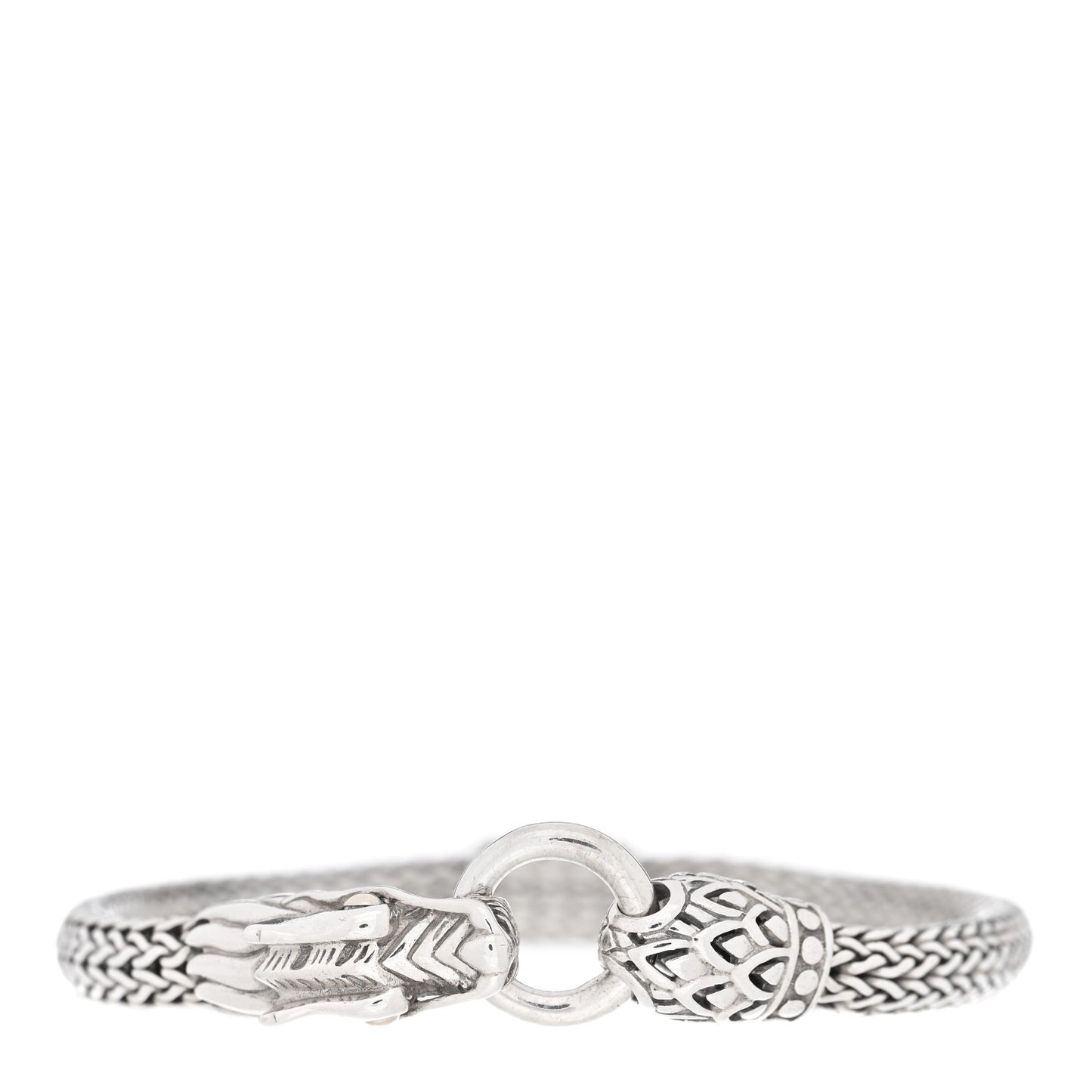 Sterling Silver 18K Yellow Gold 5mm Legends Naga Station Bracelet