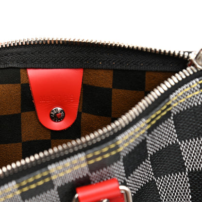 Louis Vuitton Damier Speedy Bandouliere 30 Black White 7 of 11