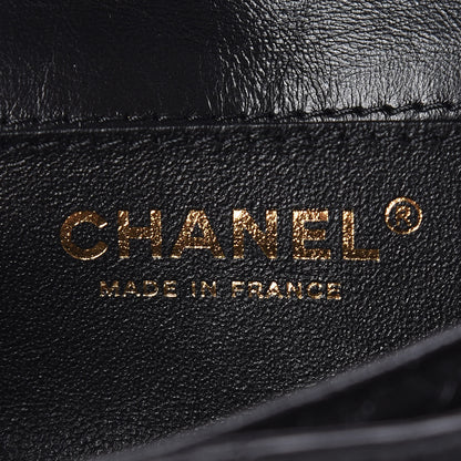 Chanel Aged Calfskin Quilted 2.55 Reissue Flap Belt Bag Clutch Black 8 of 12