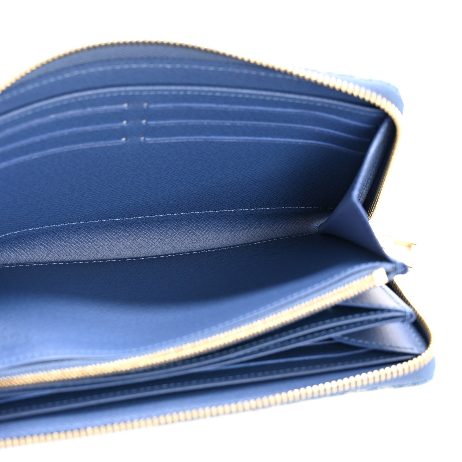 Louis Vuitton Monogram Denim Zippy Wallet Blue 5 of 8