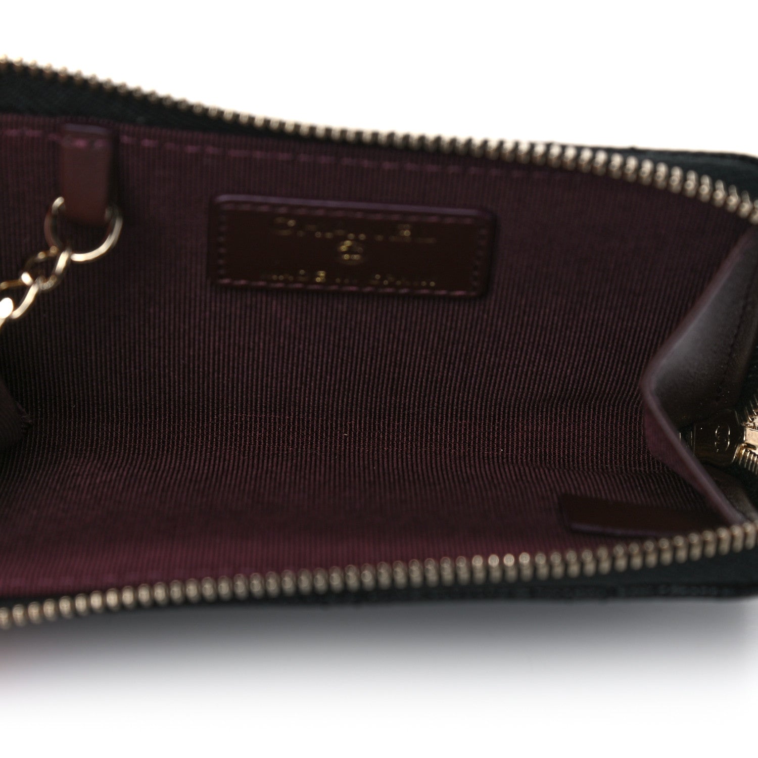 Chanel Caviar Quilted Zipped Key Holder Case Black 5 of 10