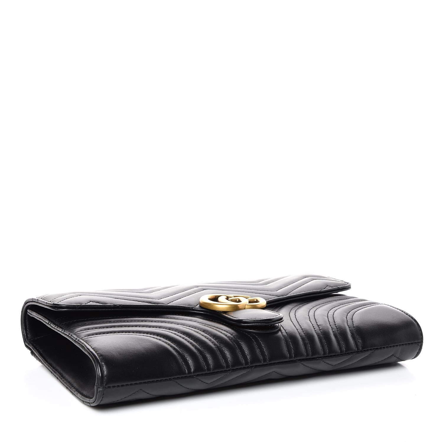 Gucci Calfskin Matelasse GG Marmont Clutch Black 4 of 9