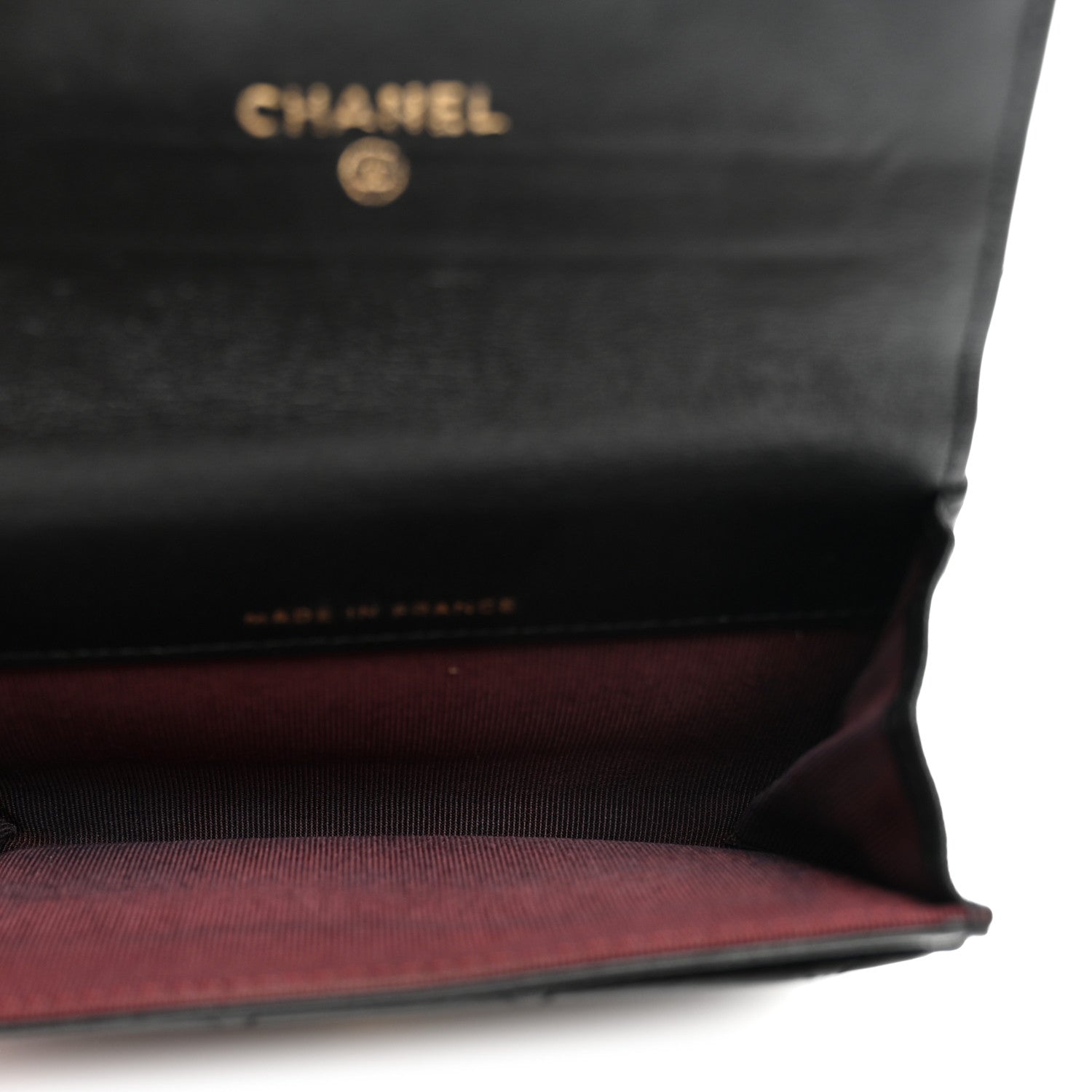 Chanel Lambskin Quilted Flap Card Holder Wallet Black 5 of 10