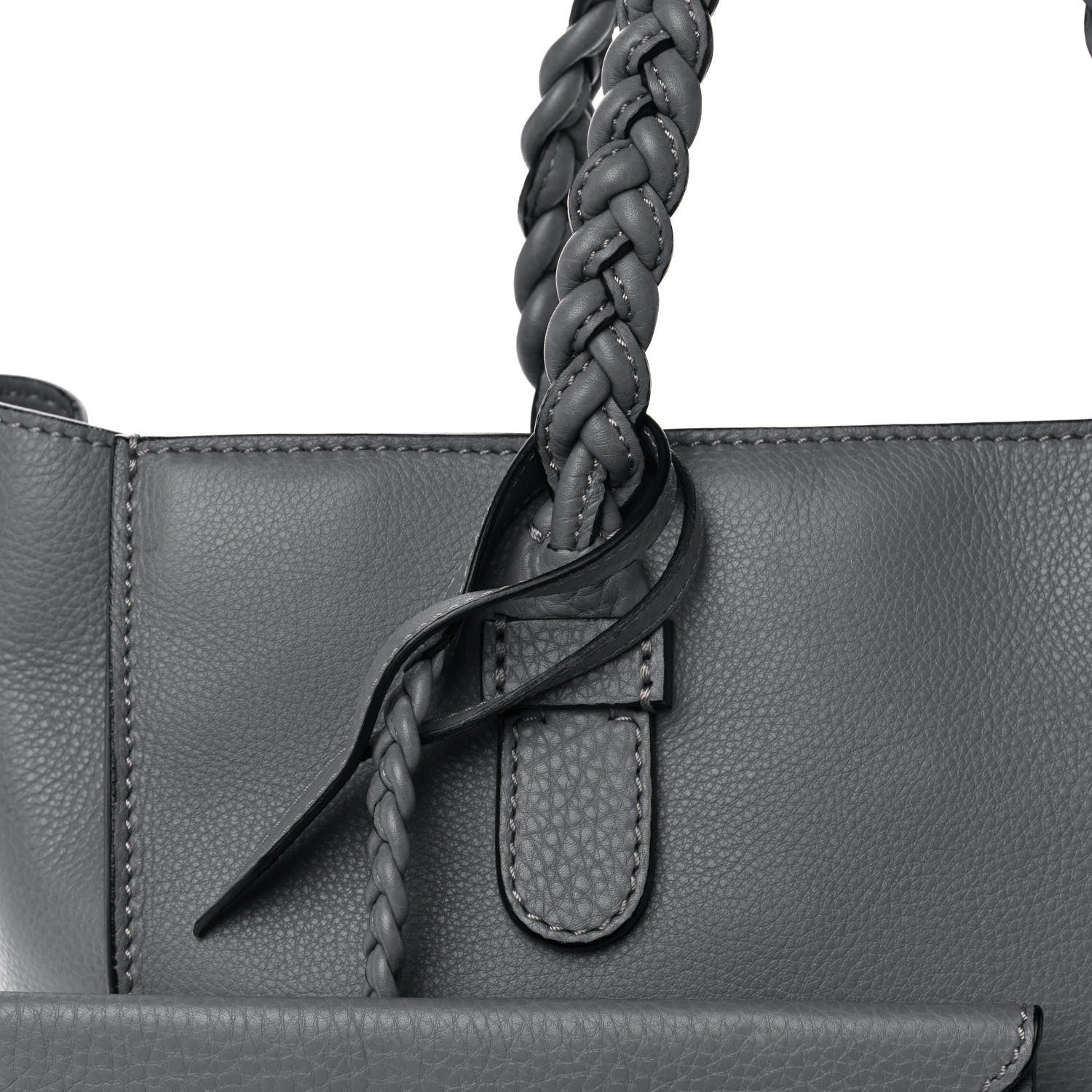 Valentino Garavani Grained Calfskin Small To Be Cool Tote Grigio Perla 8 of 12