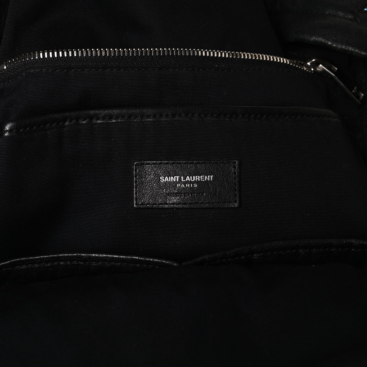 Saint Laurent Lambskin Star Applique Mini City California Backpack Black 6 of 30