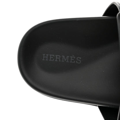Hermes Calfskin Womens Chypre Sandals 36 Black 7 of 9