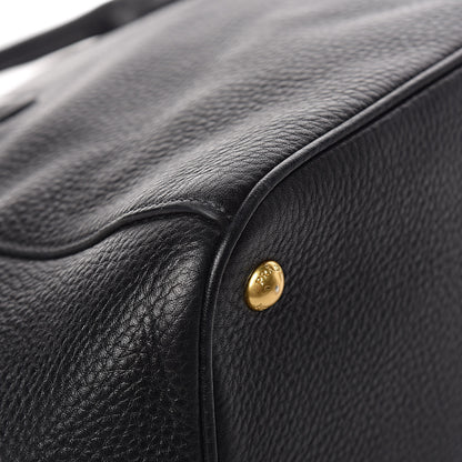 Prada Vitello Daino Tote Black 10 of 12